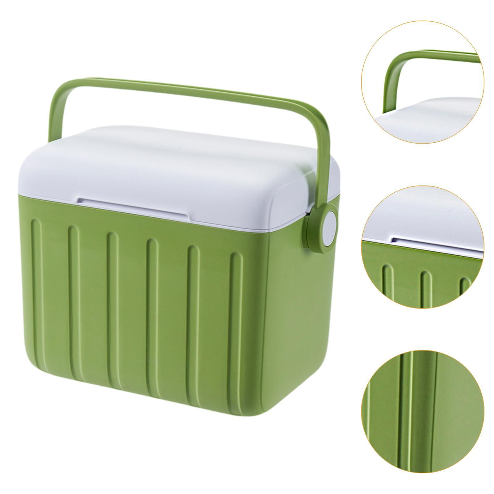 harayaa Cooler Box Carrier 6L with Handle Beverage Storage Organizer Container Ice Chest Green