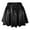 Black, variant on Mini Skirt for Women Carnival High Waist Pleated Solid Color Short Loose Metallic Skater Shiny A Line Skort Casual Womens Skirts Silver M