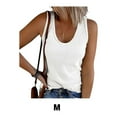 thumbnail image 5 of Sonducket Camisetas sin mangas transpirables para mujer Stay Cool All Summer Long Womens Vest Top Tank Top Mujer Black Vest Top Prendas para la parte del cuerpo Blanco,1 m, 5 of 5