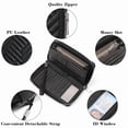 thumbnail image 6 of GAEKEAO Womens Wallet RFID Blocking Leather Large Capacity Long Purse Card Clutch Wristlet, 6 of 6