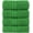 Emerald Green, variant on Three Line Popcorn Towel Set for Bathroom 16 x 28 inches, Premium Hotel Quality 4-Pack Hand Towels, 100% Turkish Cotton, Soft and Durable, Quick Dry and Highly Absorbent, Teal Blue