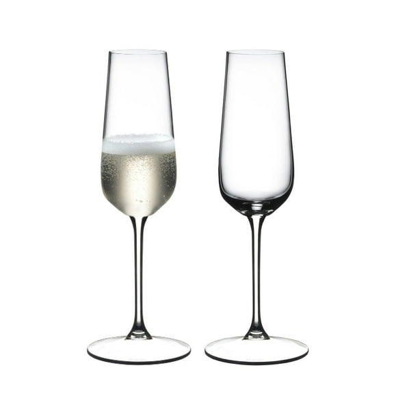 Grape@Riedel Champagne Flute Wine Glass, Set of 2, 8 ounce