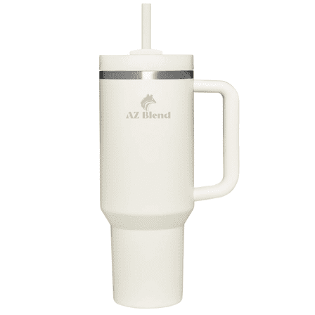 AZ Blend 40 oz double wall Insulted Stainless Steel Tumbler with Handle Careem