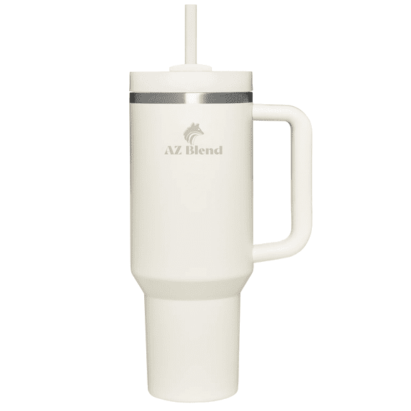 AZ Blend 40 oz double wall Insulted Stainless Steel Tumbler with Handle Careem