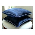 thumbnail image 2 of Sofa Cushion Cover, Navy Blue, Contemporary Solid Pillowcase, 12x12 inch (30x30 cm) Throw Pillow Cover, Velvet Square Pillow Case, Solid Color - Navy Shimmer 12" x 12" (Pack of 1), 2 of 6