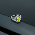 thumbnail image 4 of Gem Stone King 1.47 Ct Oval Yellow Lemon Quartz 925 Sterling Silver Ring (Size 5), 4 of 4