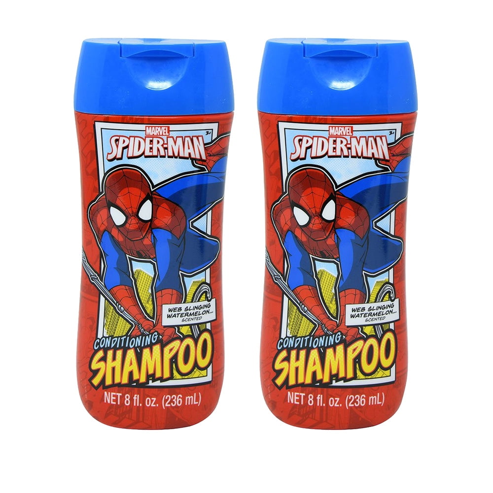 Buddy N Buddies Spiderman Shampoo 8 oz Bottle for Kids, Toddlers