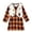 Orange, variant on NinXxx Plaid Tops Skirt Dress Vest Halloween Set for Girls Orange 4-5 Years
