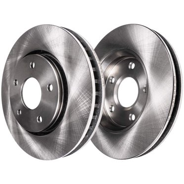 AM Autoparts Front Brake Rotor Set - G-Coated - Fits 2009-2018 Audi A4, A5, A6, Q5