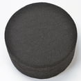 thumbnail image 6 of Modern Round Boucle Upholstered Ottoman with Soft Padded Seat, Multi-Functional Sofa Footrest, Side Table, Extra Seating for Living Room, Bedroom, Entryway (Black, 24" D x 24" W x 13" H), 6 of 8