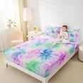 thumbnail image 3 of Erosebridal Watercolor Tie Dye Queen Sheet Sets,Colorful Spiral Bed Set For Girls Teens 4 Pieces, 3 of 6