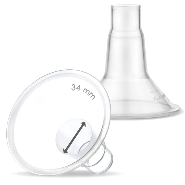 Protector de pecho Maymom extra grande de 34 mm para bombas Medela, 2 unidades por paquete