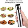 thumbnail image 2 of LNGOOR Olive Oil Sprayer Stainless Steel Refillable Bar Bottles for Cooking, Salad Oil Dressing,BBQ, Grilling and Roasting, 100ml Food Grade Cooking Wine & Vinegar Sprayer, 2 of 7