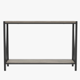 thumbnail image 2 of CazToi Mesa consola de 120 cm, mesa de entrada industrial de 2 niveles, mesa estrecha para sofá para salón, pasillo y recibidor, 2 of 7
