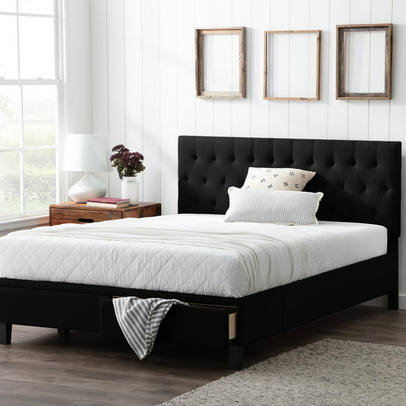 King Storage Bed Frames, Bed Frame King With Headboard And Storage