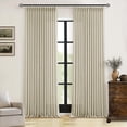 thumbnail image 1 of Cortinas TWODRAPES de lino y lino flax 102x102, semitransparentes, beige, 1 of 9