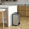 thumbnail image 4 of iTouchless AutoStep 13 Gallon Stainless Steel Automatic Step Trash Can with Odor Control System, 4 of 7