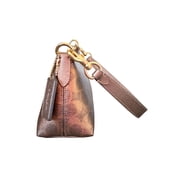 Coach Womens Charlotte Small Shoulder Bag In Signature Canvas (Brown/Copper)