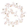 thumbnail image 1 of Diadema para novia de boda, longitud total de 19,7 pulgadas, cristales para damas de honor y floristas, perlas, accesorios para la cabeza para mujer (dorado), 1 of 3