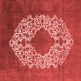 thumbnail image 1 of Ahgly Company Indoor Square Oriental Red Industrial Area Rugs, 3' Square, 1 of 4
