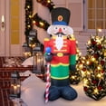 thumbnail image 3 of Decoración inflable de muñeco de nieve de Navidad con luz LED para decoración de fiesta de jardín de Navidad, 3 of 6