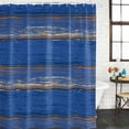 thumbnail image 2 of Blue Wooden Grain Bathroom Shower Curtains with 12 Hooks Polyester Waterproof Shower Curtain for Stalls and Bathtubs Farmhouse Mottled Planks Country Decorative Bathroom Privacy Curtain 36x72 Inches, 2 of 9