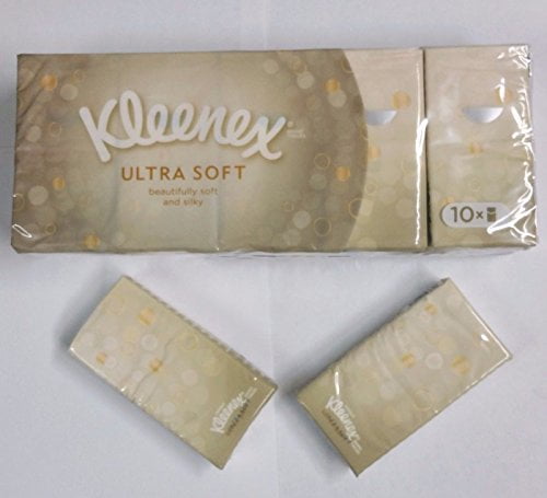 Pocket Pack Kleenex Ultra Soft Facial Tissue Pack of 4 10s 