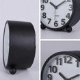 thumbnail image 4 of Silent Analog Alarm Clock,Black Metal Large 3D Digits,Non Ticking Table Clock with Night Light Bedside Alarm Clock 10.8cm, 4 of 4