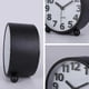 thumbnail image 4 of Silent Analog Alarm Clock,Black Metal Large 3D Digits,Non Ticking Table Clock with Night Light Bedside Alarm Clock 10.8cm, 4 of 4