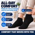 thumbnail image 6 of Diabetic Socks for Men & Women| Non-Binding Loose Fit | 5 Pairs Ankle - Breathable Mesh Fabric All-Day Comfort,Size 9-11, 6 of 6