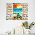 thumbnail image 4 of Sea Turtle Wall Art Inspirational Quotes Pictures Wall Decor Beach Ocean Sunset Canvas Painting Prints Coast Scenery Artwork Modern Home Decoration Framed for Living room Bedroom Bathroom Office, 4 of 7
