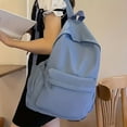 thumbnail image 1 of Simple Large-capacity Backpack, Lightweight And Versatile Backpack, Black Class Bookbag, College Student Backpack, Women's Backpack, 1 of 5