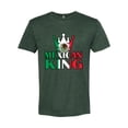 thumbnail image 2 of Wild Bobby Mexican King Latin Pride Men Premium Tri Blend Tee, Forest Green, Small, 2 of 5