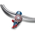 thumbnail image 3 of CHARM PLATA 925 CAPITAN AMERICA 7556, 3 of 3