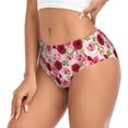 thumbnail image 2 of Balery Rose Flowers Ropa Interior de Algodón para Mujer con Dibujo – Braguitas Cómodas y Elásticas, Estilo Clásico-3X-Large, 2 of 6