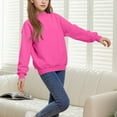 thumbnail image 5 of Toddler Girls Sweatshirt New Girls Sweatshirt Fall Fashion Cute Crewneck Long Sleeve Pullover Tops School Sport Clothes for Children Pinks 9 Years, 5 of 7