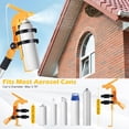 thumbnail image 2 of Spray Can Extension Pole Adaptor, Adjustment Spray Holder Adapter for Wasps/Hornets Spray with Long Range, Spray Pole Fit for Aerosol Can and Powder Duster, Spray Paint, Tree Cleaner Spray (Yellow), 2 of 8