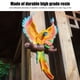 thumbnail image 3 of Loro Decoración De La Pared Resina Vivid Flapping Colgando Loro Estatua Adorno De Pájaro Para Jardín Patio Césped Yarda Colgando Loro Estatua De Jardín,, 3 of 8