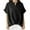 Black ., variant on Summer Savings BOVXNPU Summer Tops for Women, Plus Size Womens Casual Tops,Women's Solid Color Temperament-Neck Sleeve Oversized Top Loose and Linen Shirt