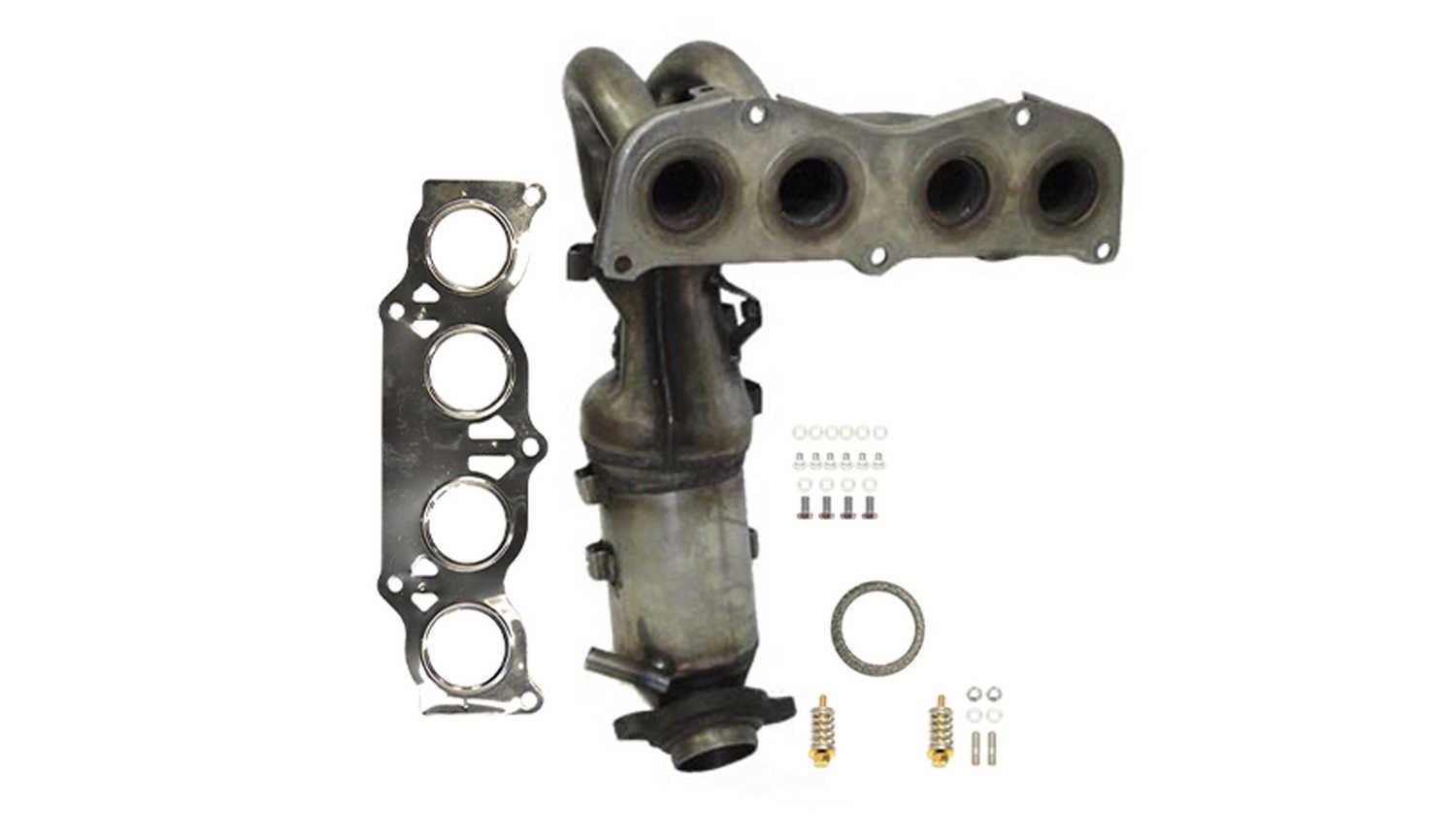 Fits/For Eastern Catalytic Exhaust Manifold With Integrated Catalytic Converter Fits select: 2009-2010 TOYOTA COROLLA, 2007-2010 TOYOTA SCION TC