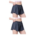 thumbnail image 4 of Jumpingount Pantalones cortos deportivos de cintura alta para mujer, pantalones cortos de entrenamiento, Jogging, vacaciones en la playa, Type2 NO2, 4 of 6
