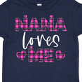thumbnail image 4 of Inktastic My Nana Loves Me Hearts in Pink Plaid Boys or Girls Toddler T-Shirt, 4 of 5