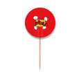 thumbnail image 1 of Boom Exclamation Spark Art Deco  Fashion Toothpick Flags Round Labels Party Decoration, 1 of 3