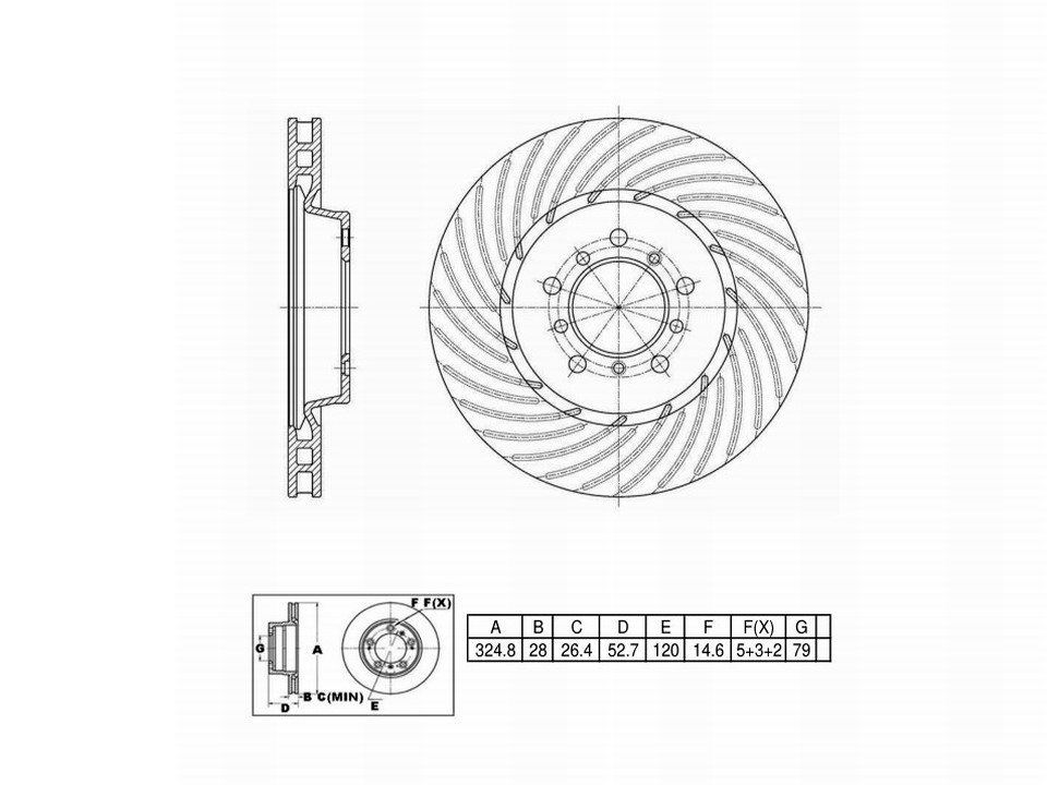 Winstop Brake Rotor, Front Right WS248262, BMW M3 2006-2001