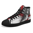 thumbnail image 6 of Christian High Top Canvas Shoes Sneakers Black Size 10, 6 of 7