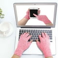 thumbnail image 3 of Arthritis Compression Gloves Relieve Pain from Rheumatoid, RSI,Carpal Tunnel, Hand Gloves Fingerless for Computer Typing and Dailywork, Support for Hands and Joints, 3 of 7