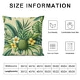 thumbnail image 5 of GOSMITH  Pineapples Decorative Lumbar Cushion Case Hawaii Summer Tropical Palm Leaves Flowers Blossom Waist Rectangle Throw Pillow Case for Men Women Sofa Home Decoration, 5 of 5