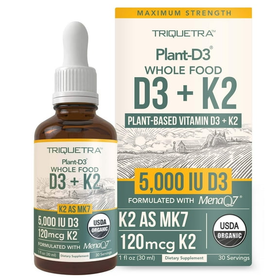 Triquetra Health Plant-D3   K2 5,000 IU D3 Strength