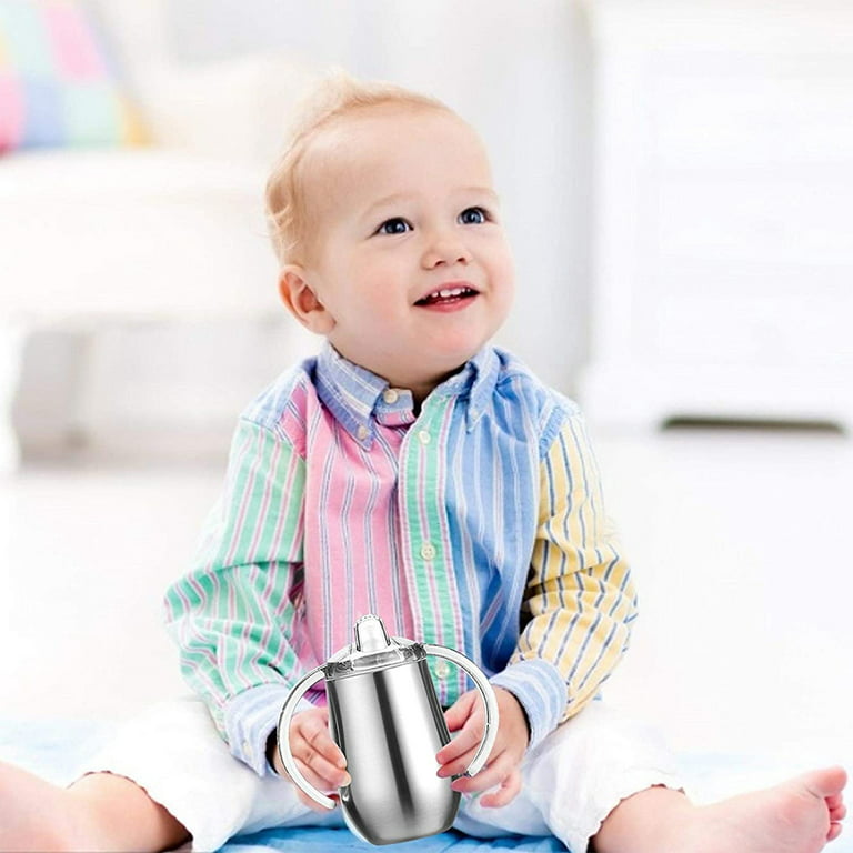 Monogram No-spill Toddler Sippy Cup 10 Oz Stainless Steel 