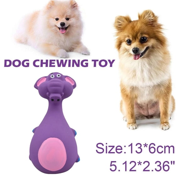 Dog Squeaky Toy - Latex Cartoon Elephant Design Durable Teething Toy For Puppies Small Dogs Indoor Outdoor Play - Walmart.Com